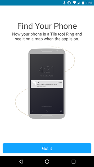 Кнопка добавления нового устройства в приложении Tile