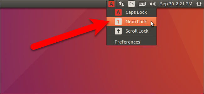 Выбор значка индикатора в выпадающем меню
