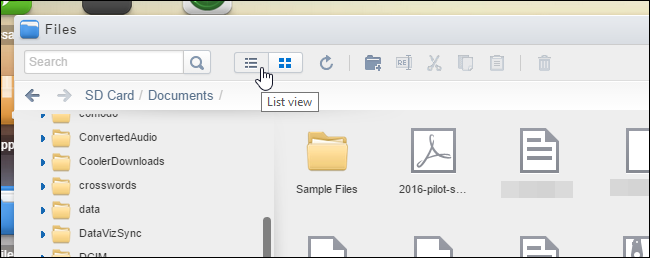 Список файлов в AirDroid