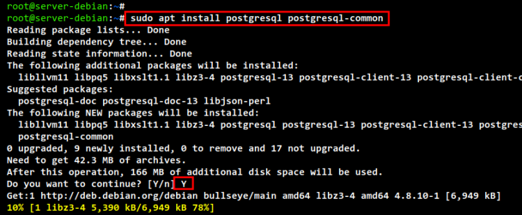 Установка PostgreSQL