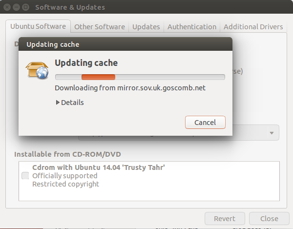 Кэш репозиториев Update Manager