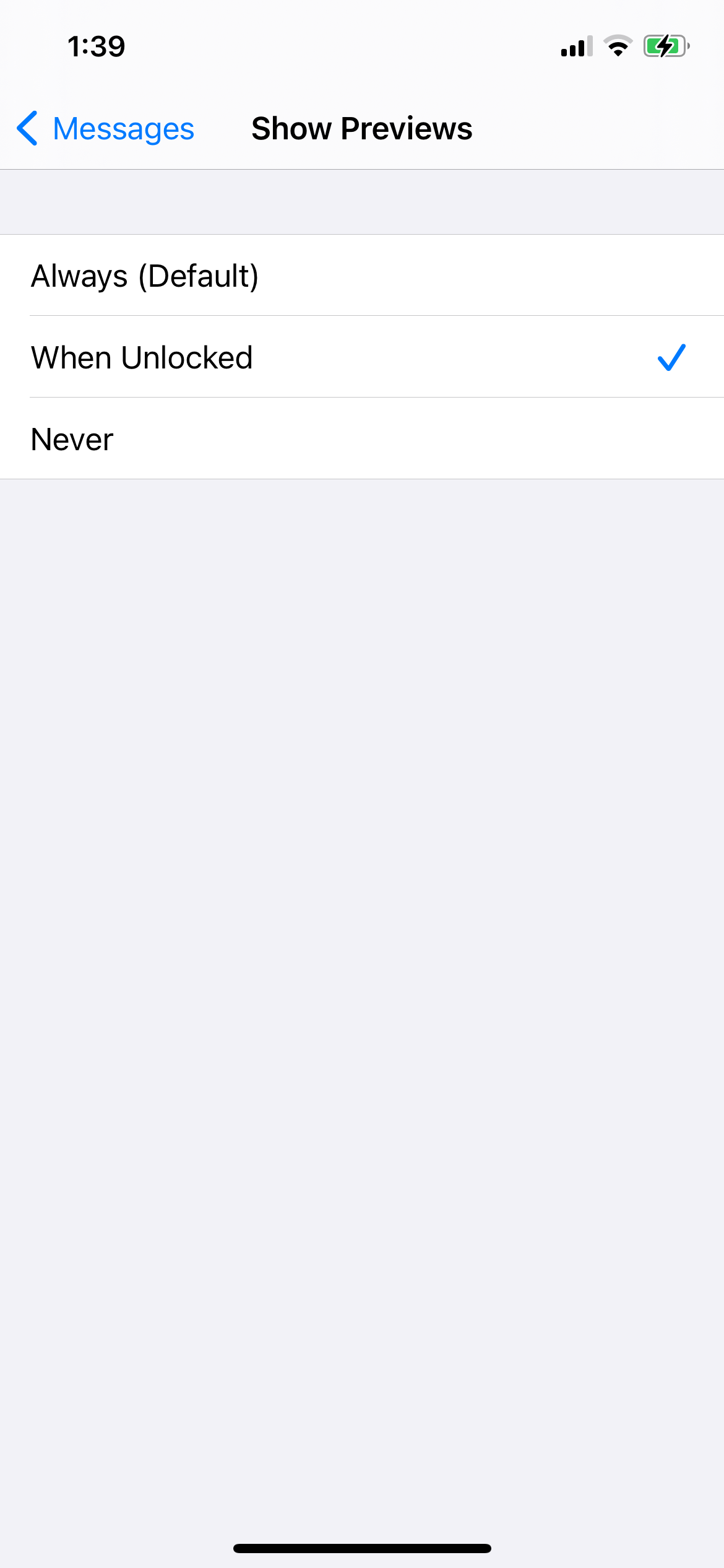 Варианты «Показывать превью»