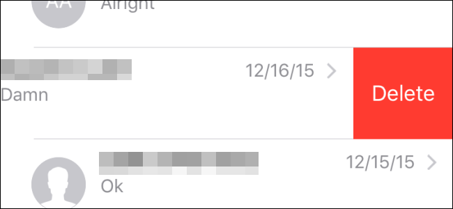 Удалить сообщения и iMessage на iOS