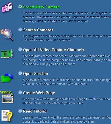 Мастер установки Active Webcam — выбор первого устройства