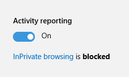 Переключатель для включения отчёта об активности ребенка