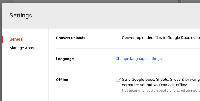 Настройка офлайн‑доступа в Google Drive