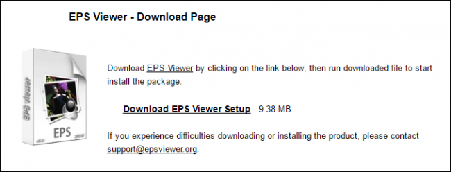 Окно EPS Viewer с меню и миниатюрой файла