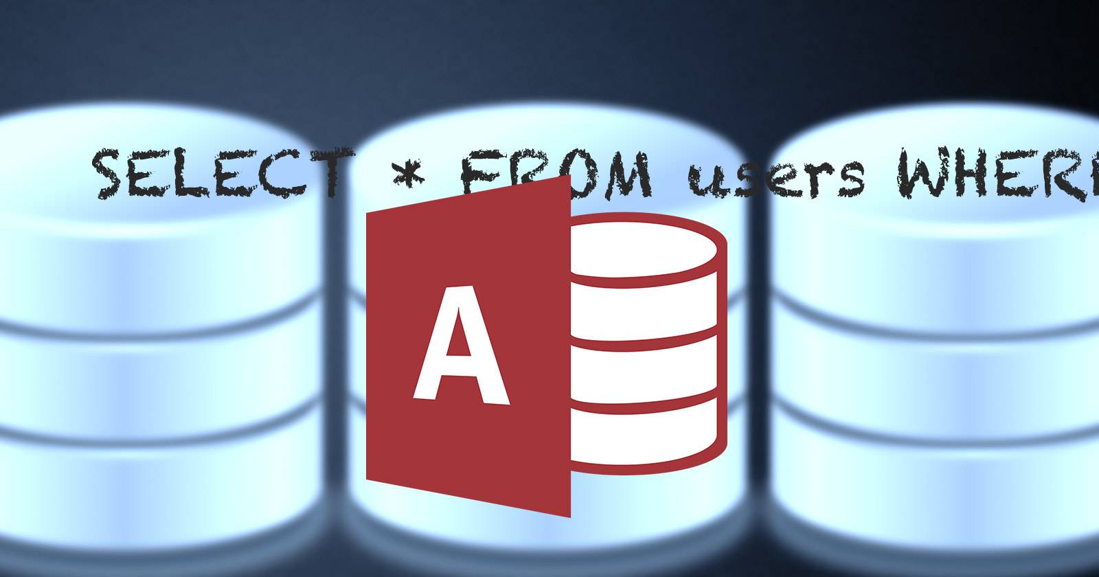 Изображение интерфейса Microsoft Access с запросами SQL