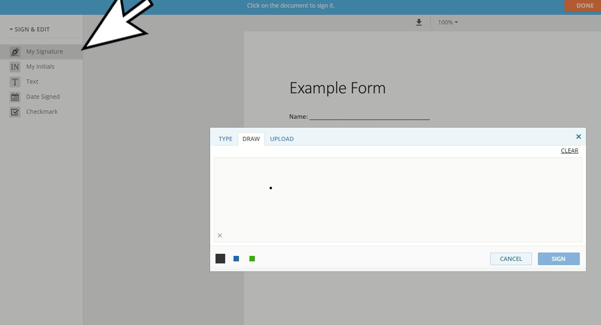 Создание подписи и загрузка подписанного файла в DigiSigner