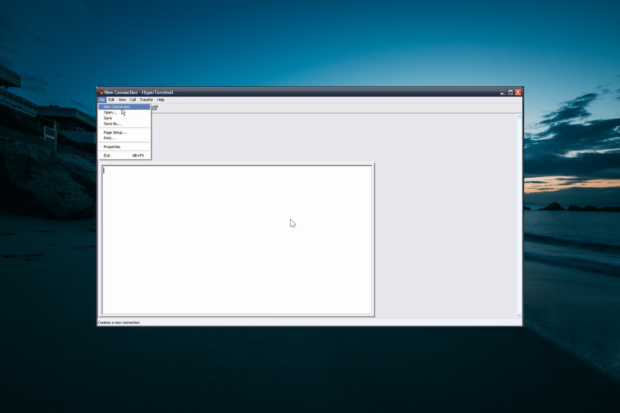 Устранение проблем HyperTerminal в Windows