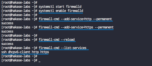 Настройка Firewalld: службы