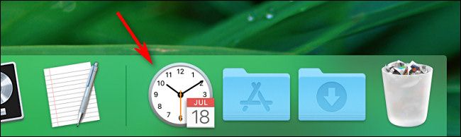 Clicking a preference pane link in the Dock on a Mac.