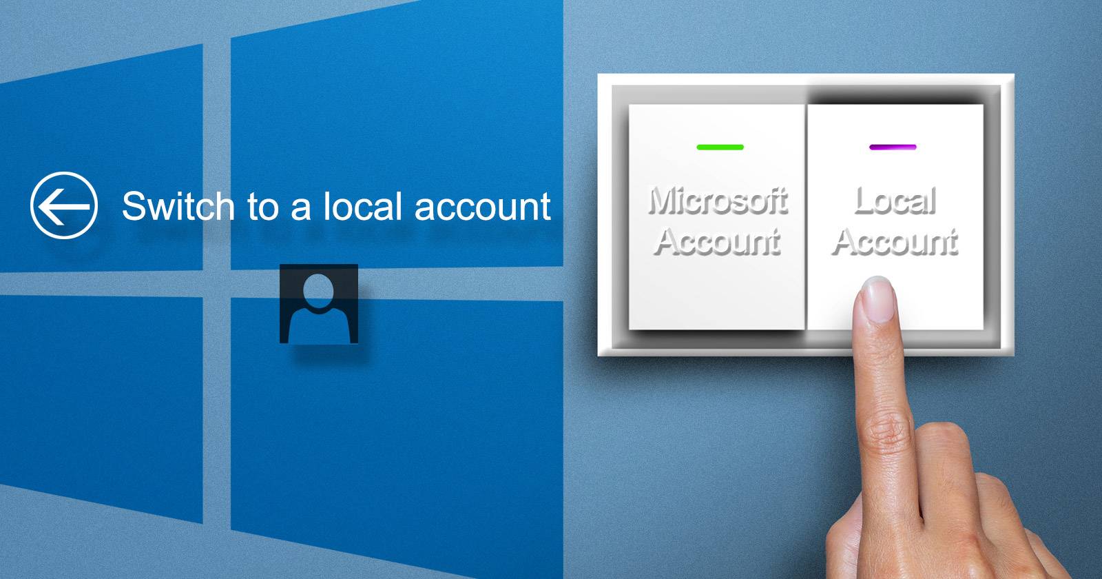 Переключение на локальный аккаунт Windows 8