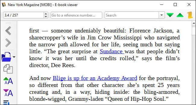 Скачанные выпуски и статьи в библиотеке Calibre