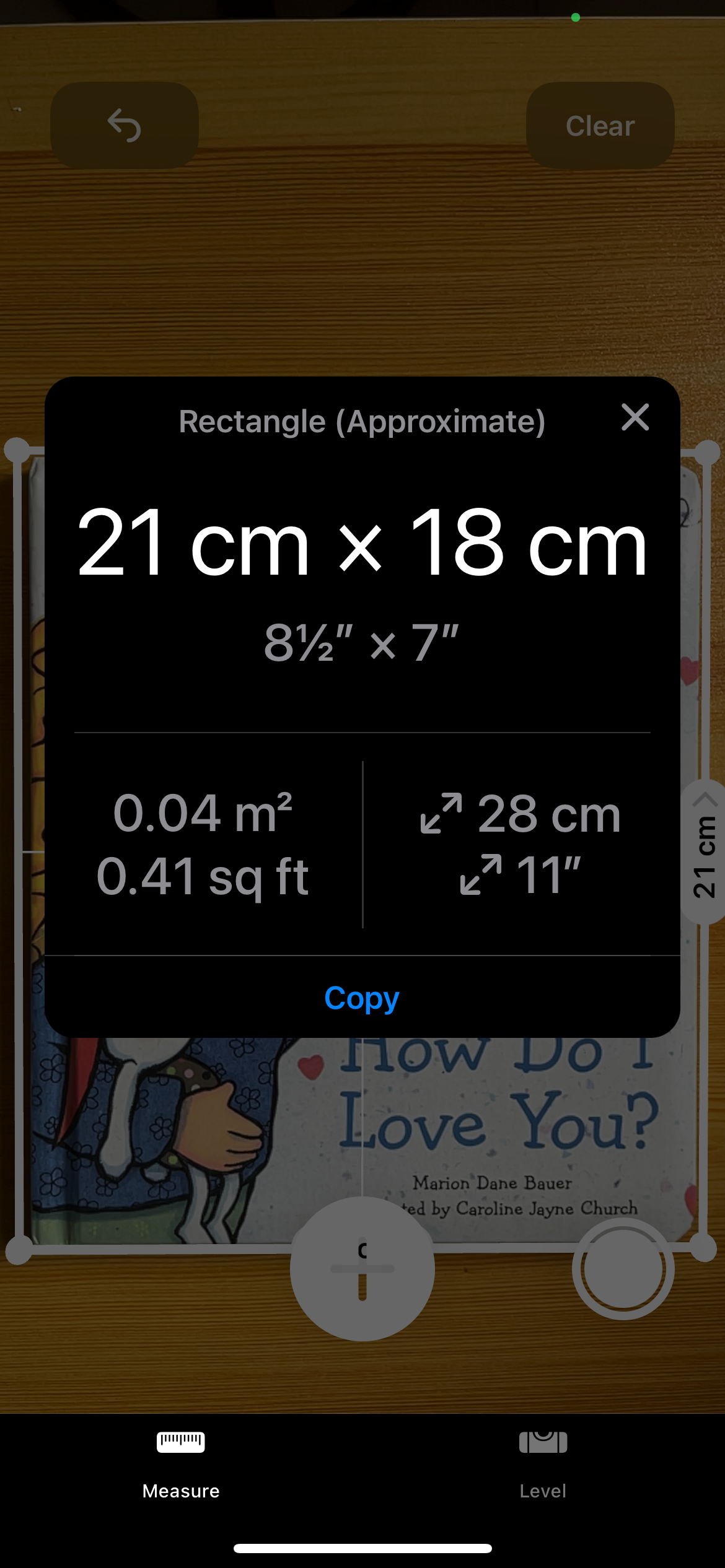 Measure Area Measurements