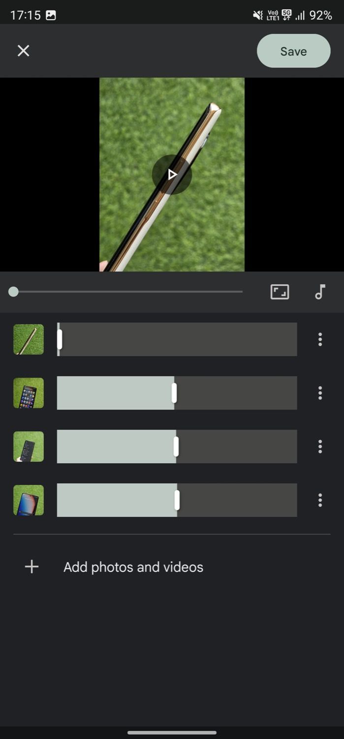 Превью фильма и меню выбора музыки