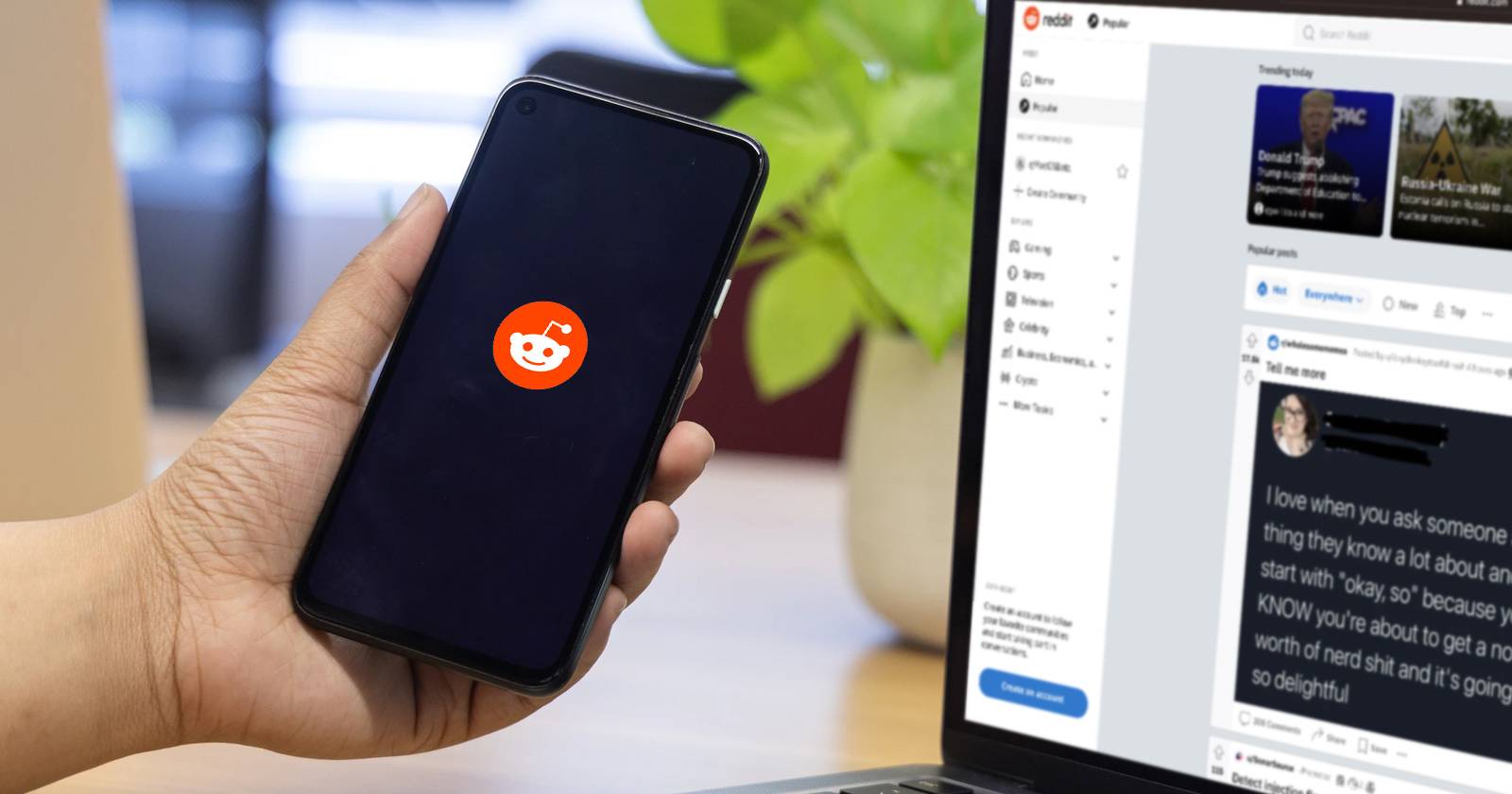 Как удалить историю поиска в Reddit