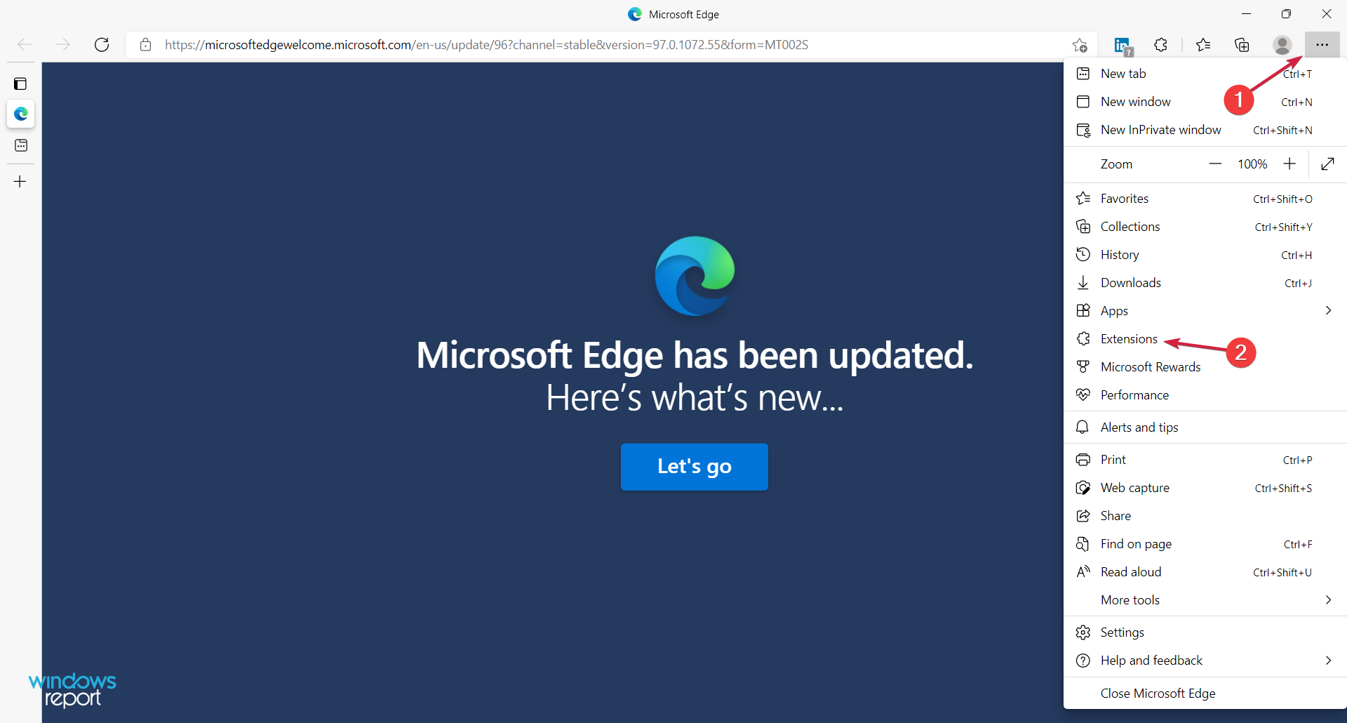 Управление расширениями в Microsoft Edge
