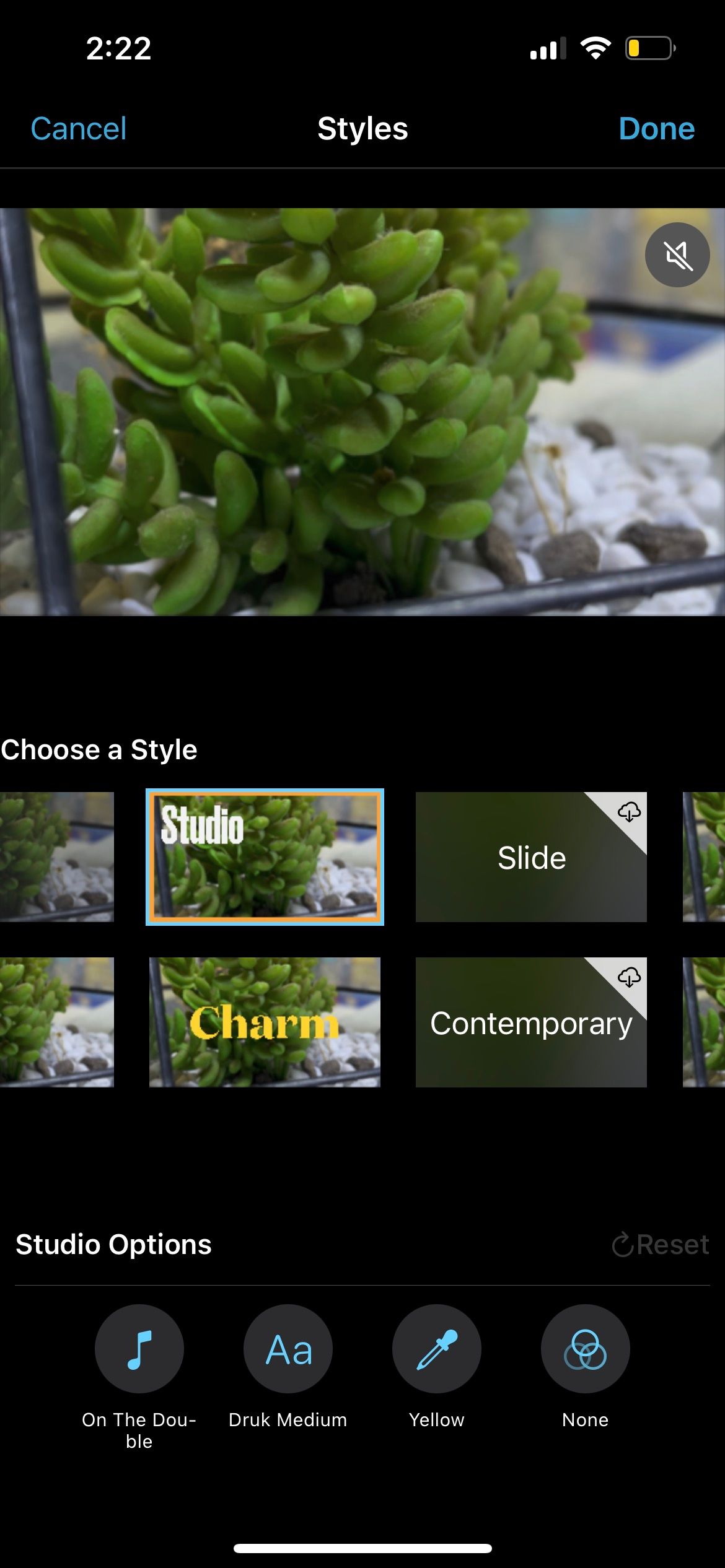 стили Magic Movie в iMovie