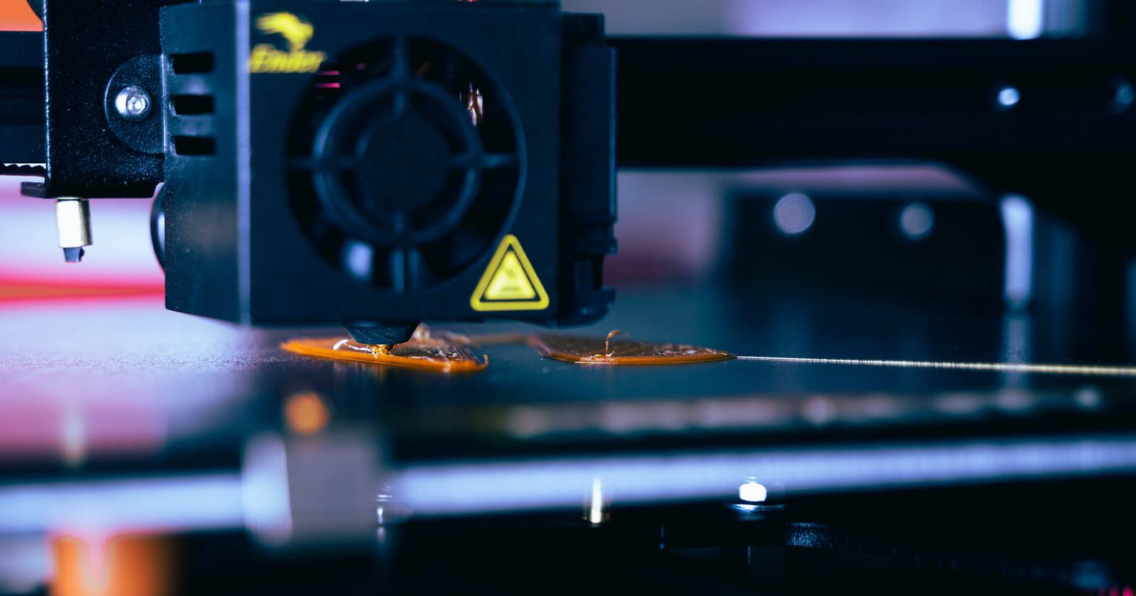 Модель 3D для печати на принтере в процессе печати