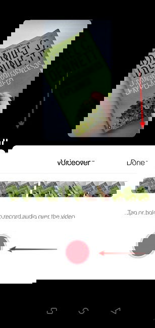 Instagram Reels Voice Start Recording Voiceover Pause