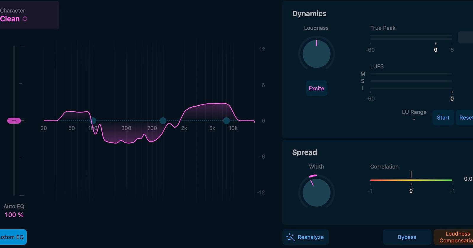 Интерфейс Mastering Assistant в Logic Pro X