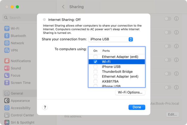 Раздать подключение iPhone по Wi‑Fi