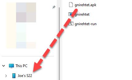 Перенесите APK на Android.