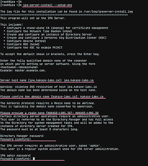 Setup FreeIPA Server