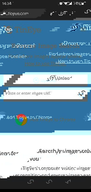Perform Reverse Image Search Android Tineye Upload