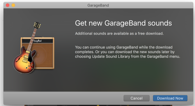 Загрузка дополнительных звуковых файлов в GarageBand