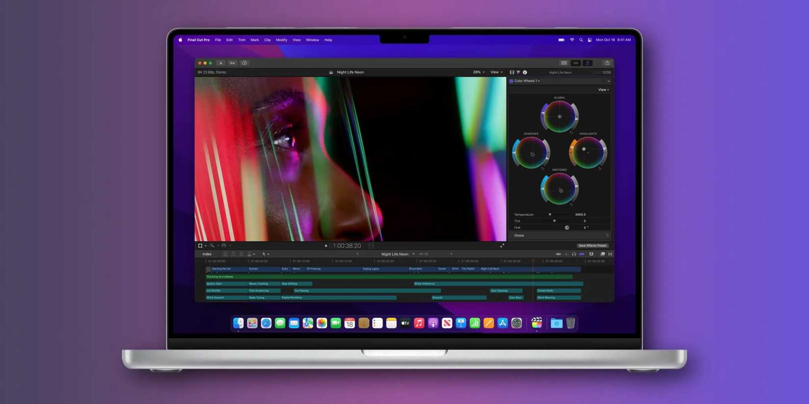 Final Cut Pro на MacBook Pro