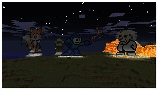 Ночная база игроков с освещением