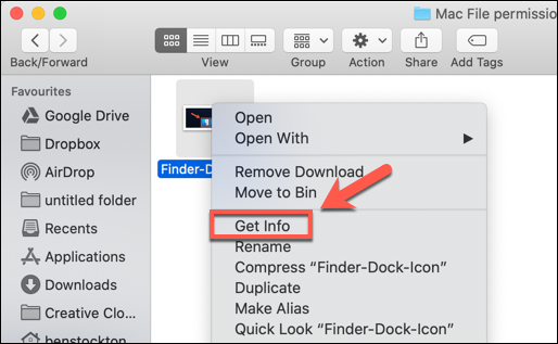 Права доступа к файлам в macOS — Finder и chmod
