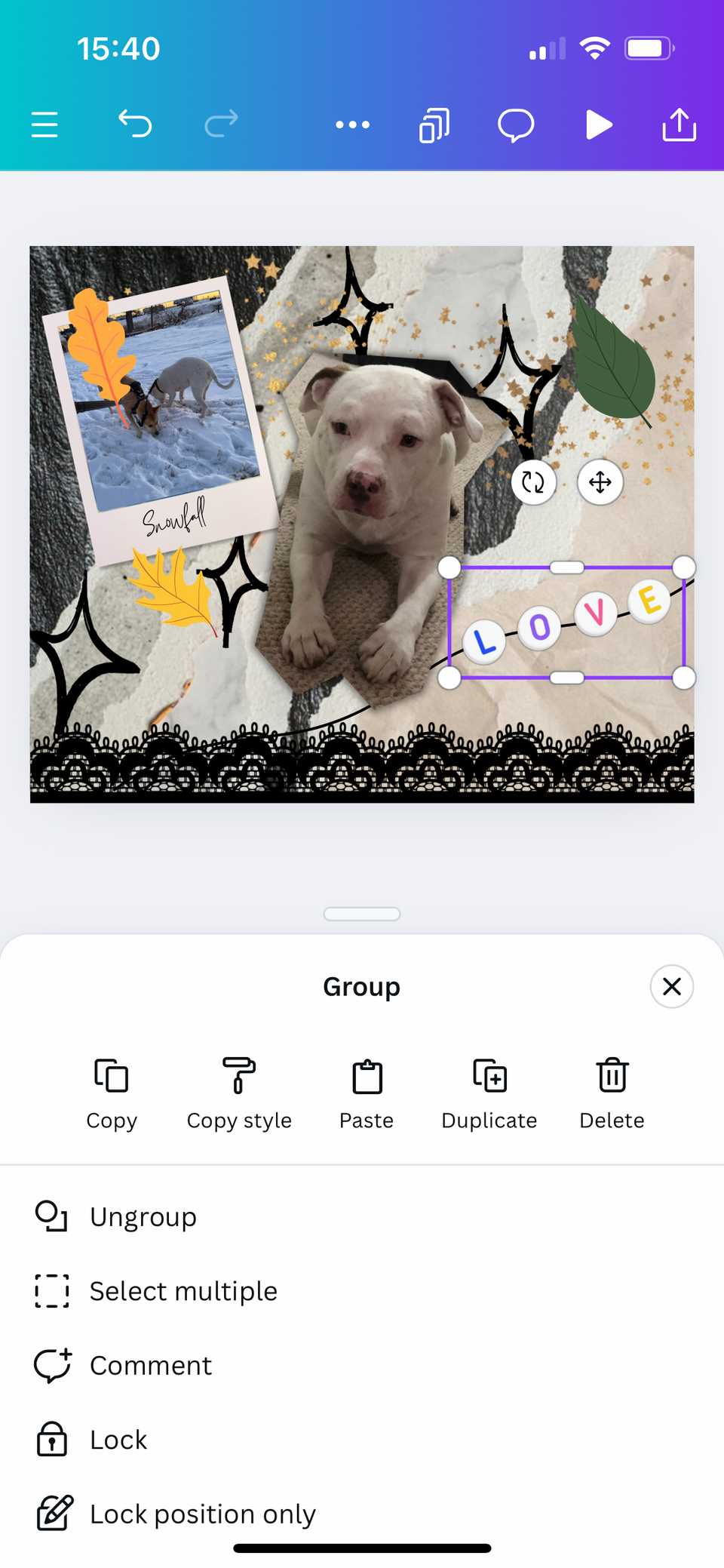 Еще изображение: разгруппировка