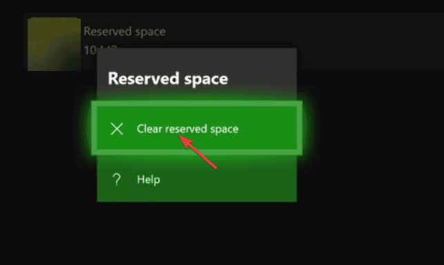 Подтверждение очистки зарезервированного пространства в Steam