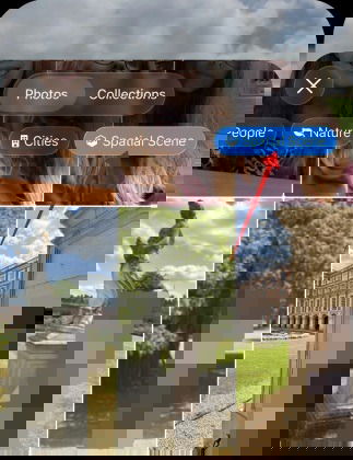 Kompatible Fotos für Spatial Scene auswählen
