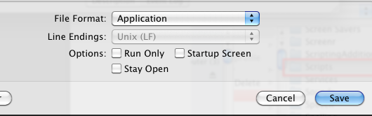 Папка скриптов в домашней библиотеке