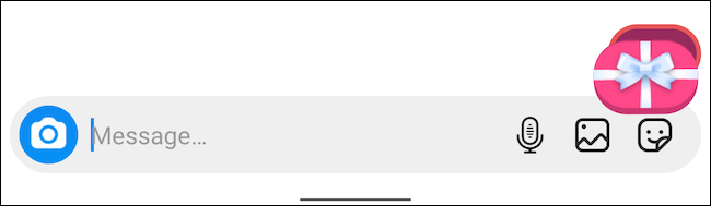 Hide your Instagram text under a gift box special effect