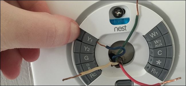 Подключение проводов к базе Nest