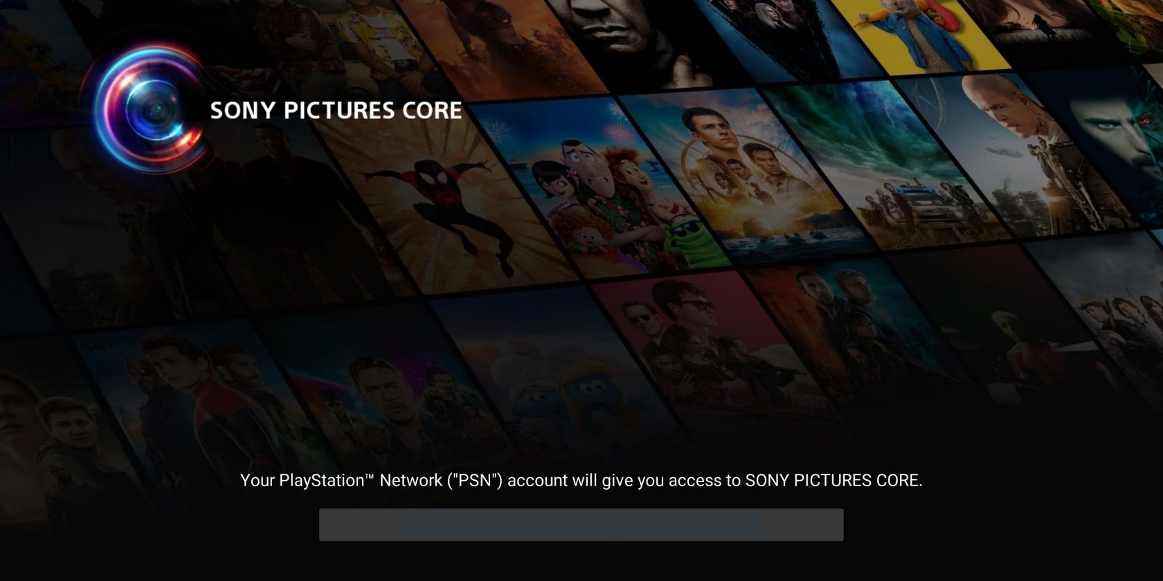 Экран с предложением привязать аккаунт PlayStation Plus к Sony Pictures Core