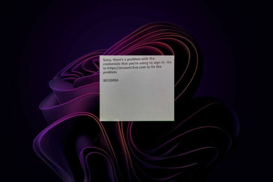 Как исправить код ошибки Xbox 8015000a