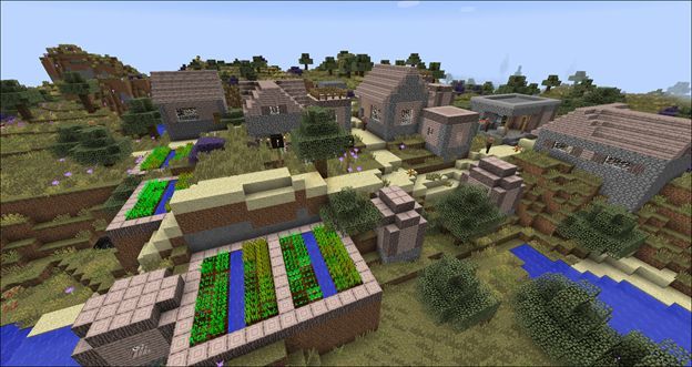 Деревенская застройка, адаптированная под уникальный биом