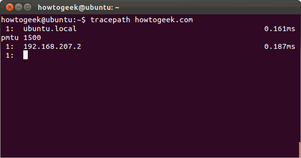 Трассировка маршрута до удалённого хоста с перечислением хопов