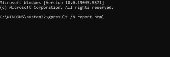 Запуск gpresult
