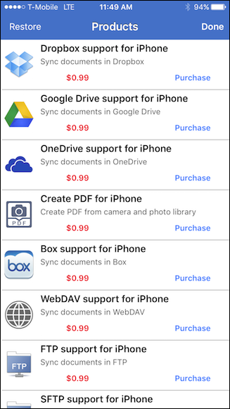 Подключение облачных хранилищ в Foxit