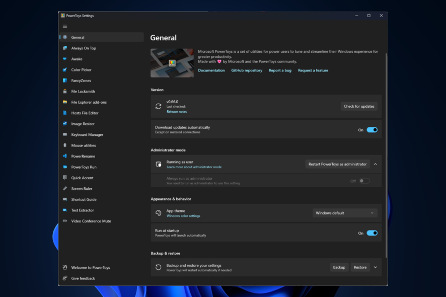 Как установить PowerToys в Windows 11