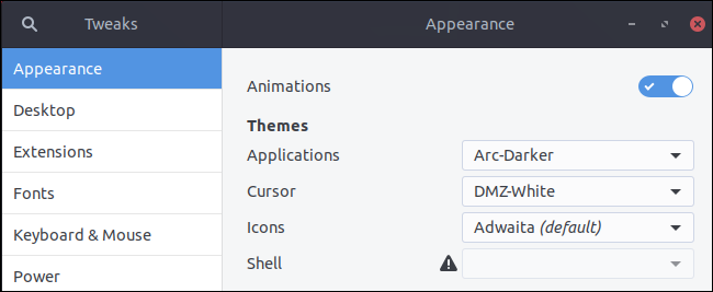 Пример темы Arc: светлая и тёмная вариации