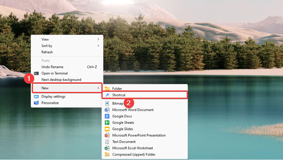 Создание ярлыка «Сон» на рабочем столе Windows 10