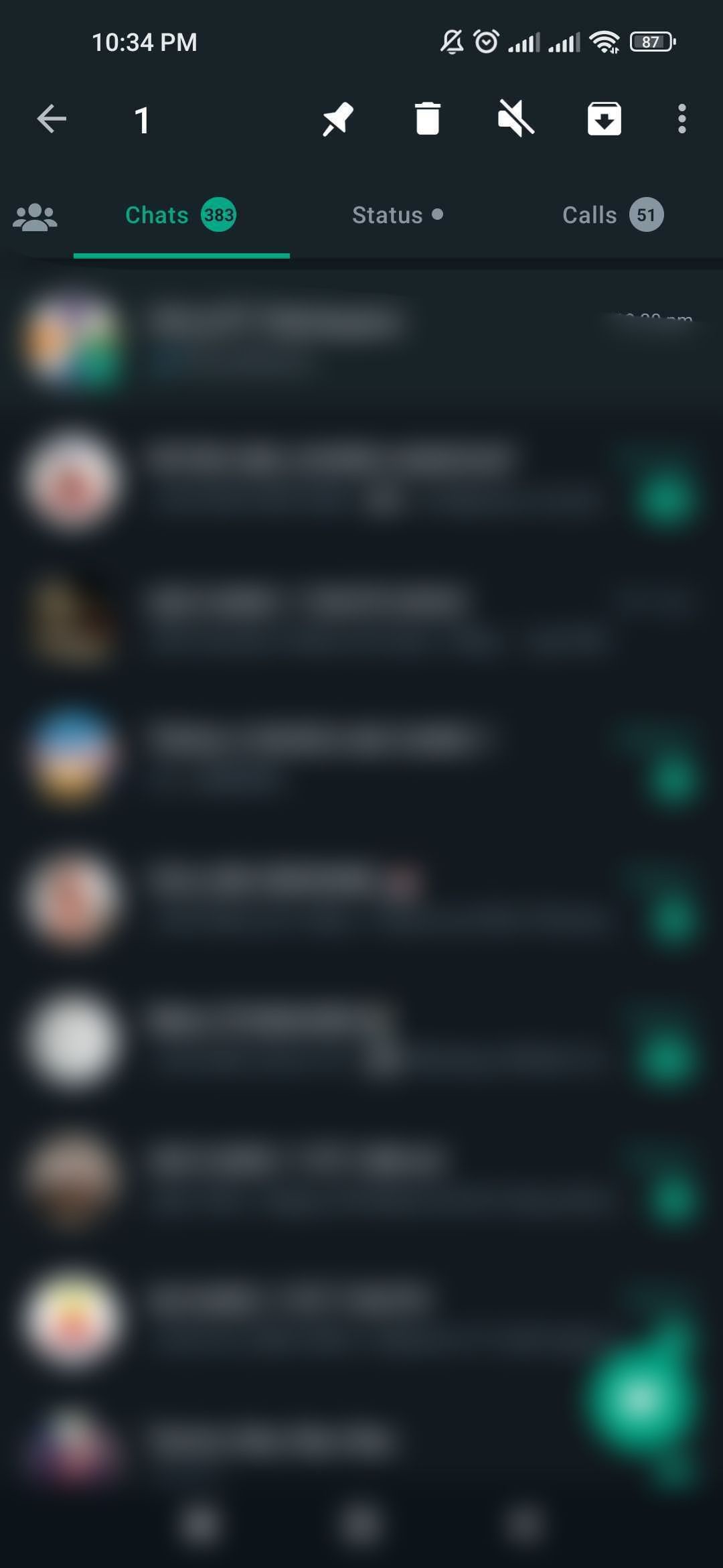 Инструкция по архивированию отдельных и групповых чатов в Android